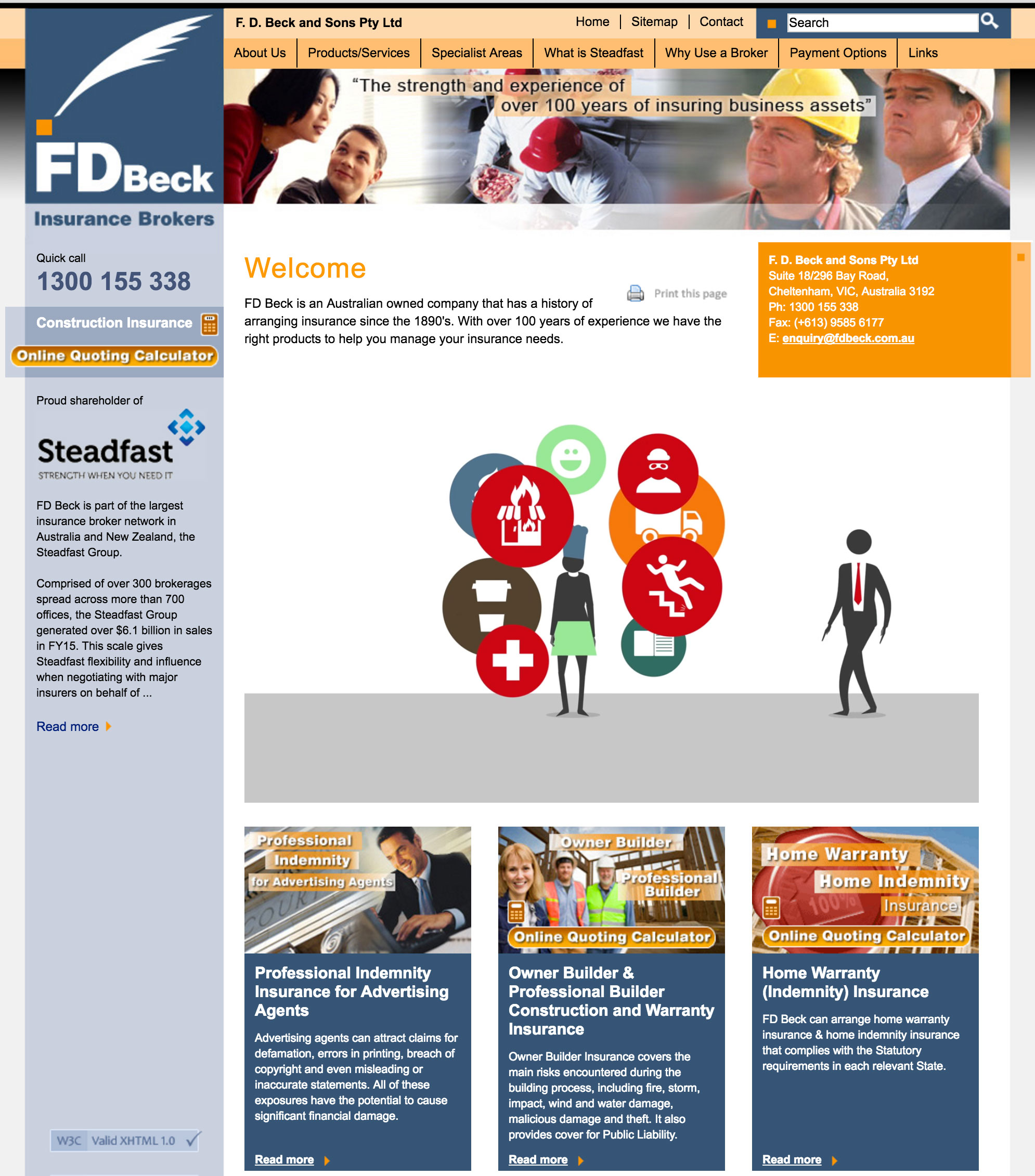 FD Beck Insurance Brokers Website Design | Design Post Digital